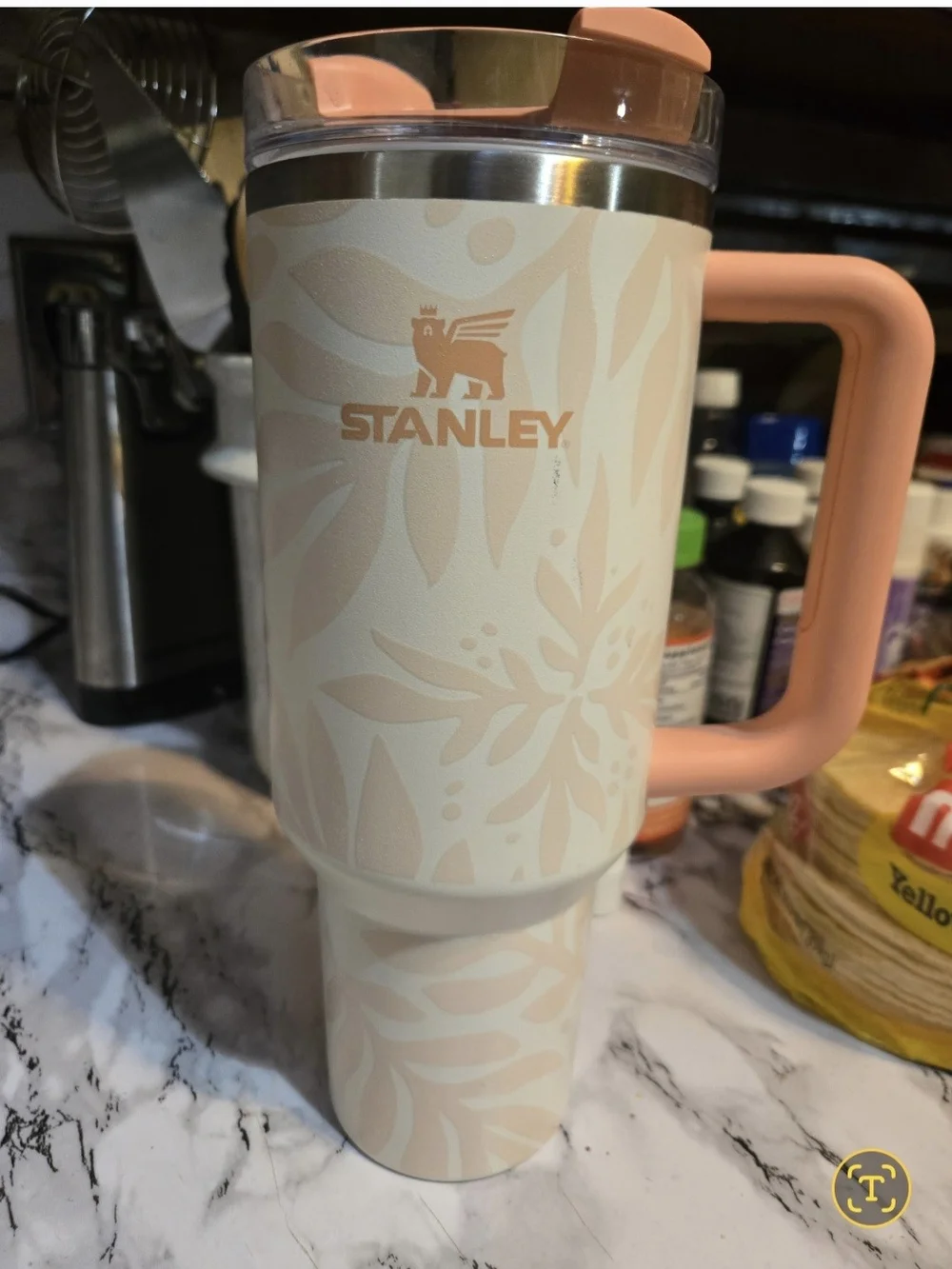 Stanley Pink Floral Adventure Mug with Handle